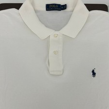 Polo Ralph Lauren Mens XL White Classic Fit Cotton Short Sleeve Polo Shirt READ