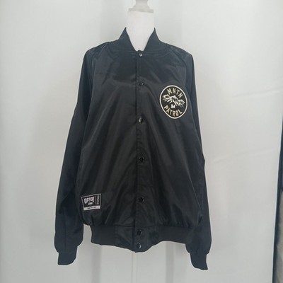 Mens mountain patrol size medium vail colorado satin bomber varsity jacket 2024
