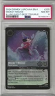 2024 Disney Lorcana EN 4 MICKEY MOUSE Illum Quest Deep Trouble card # 225 PSA 8