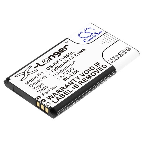 Battery For Nokia 105 4G 2023 TA-1551 Li-ion 3.7V 1400mAh 5.2Wh