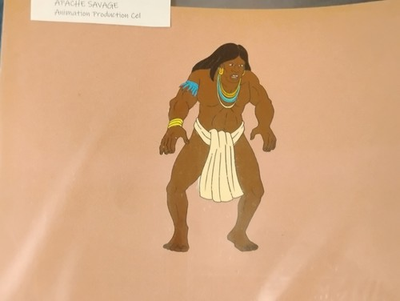 #ad #ad Animation Production Cel Apache Savage DIC Productions $38.90