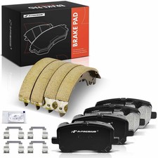 A-Premium Front and Rear Ceramic Disc Brake Pads Set Compatible with Toyota C...