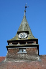 Photo 6x4 Spire Clock Llanfechain The bell turret is restored 19th Centur c2008