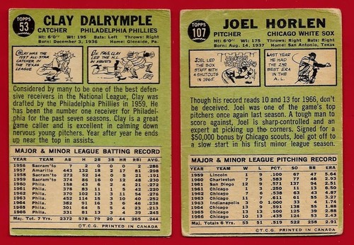 1965 1966 1967 1968 OPC O PEE CHEE TOPPS MLB BASEBALL CARD SEE LIST - Picture 109 of 173