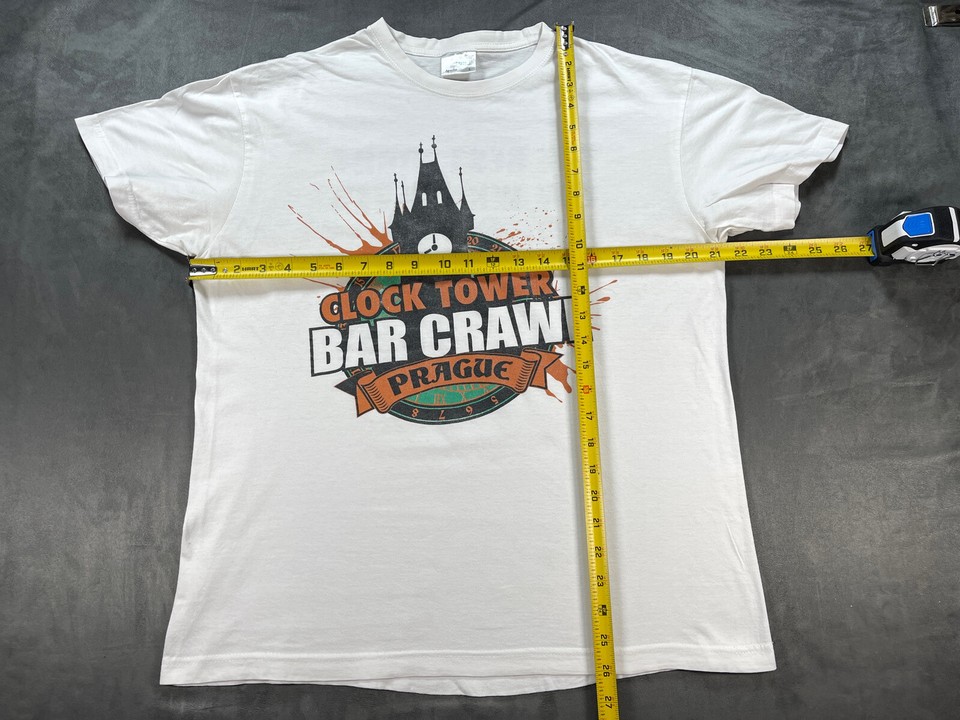 Prague Clock Tower BAR CRAWL Shirt Boxy Fit Night you Won't remember