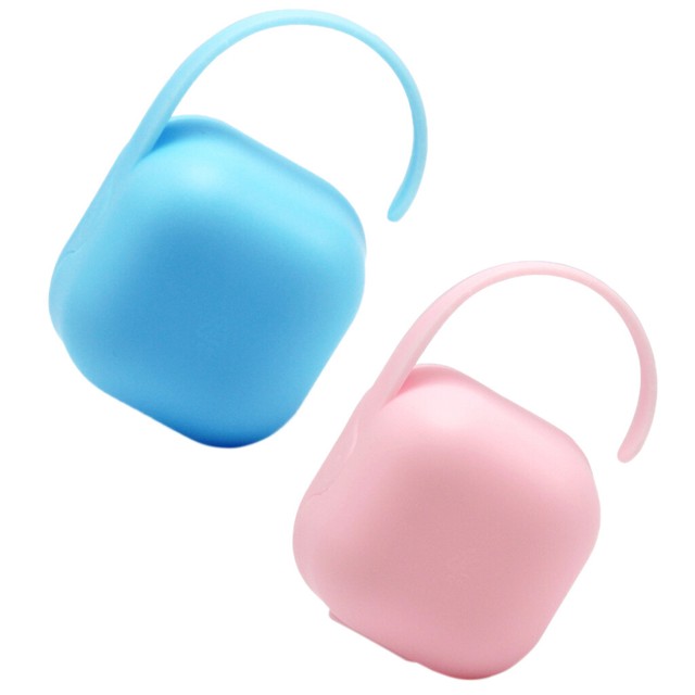 2x Baby Kids Soother Container Holder Pacifier Dummy Box Travel Storage Case eBay