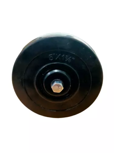 Gate wheel s for Metal or Timber Gates spare part rubber wheel 125mm hard castor - Picture 3 of 7