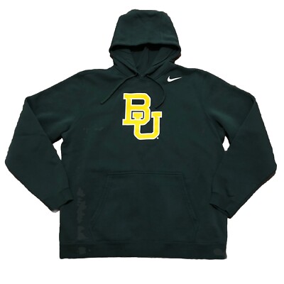 Nike Baylor Bears Hoodie Sweatshirt Green Men's Size Extra Large