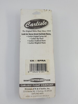 carlisle fishing floats wood 586 in oringle box Carlisle Spring Float Assortment