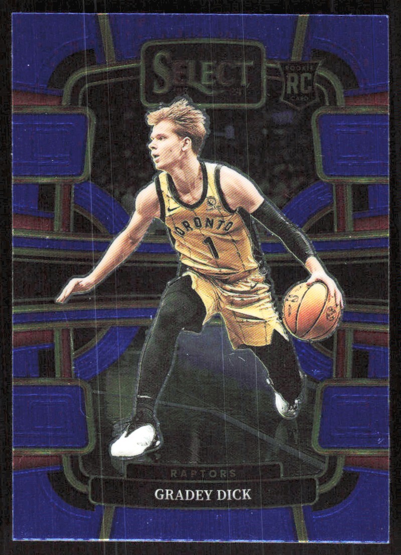 2023-24 2019D Panini Select Blue Gradey Dick Rookie Toronto Raptors #90
