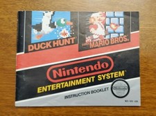 NES Nintendo Entertainment System Instruction Booklet Manual NES-MH-USA