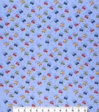 HAND MADE CHOO CHOO TRAIN Crib Size Cotton Duvet Comforter Cover FULL ZIPPER