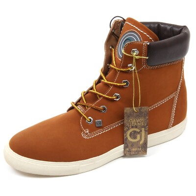 C3612 polacchino uomo GAUDI' JEANS scarpa cuoio boot shoe man