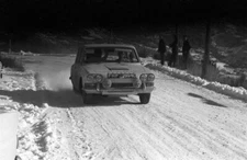 Simo Lampinen and Jyrki Ahava Triumph 2000 1966 Rally Car Racing Old Photo 3