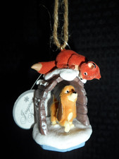 Disneyland Paris Sketchbook Collection Fox and the Hound Ornament NWT