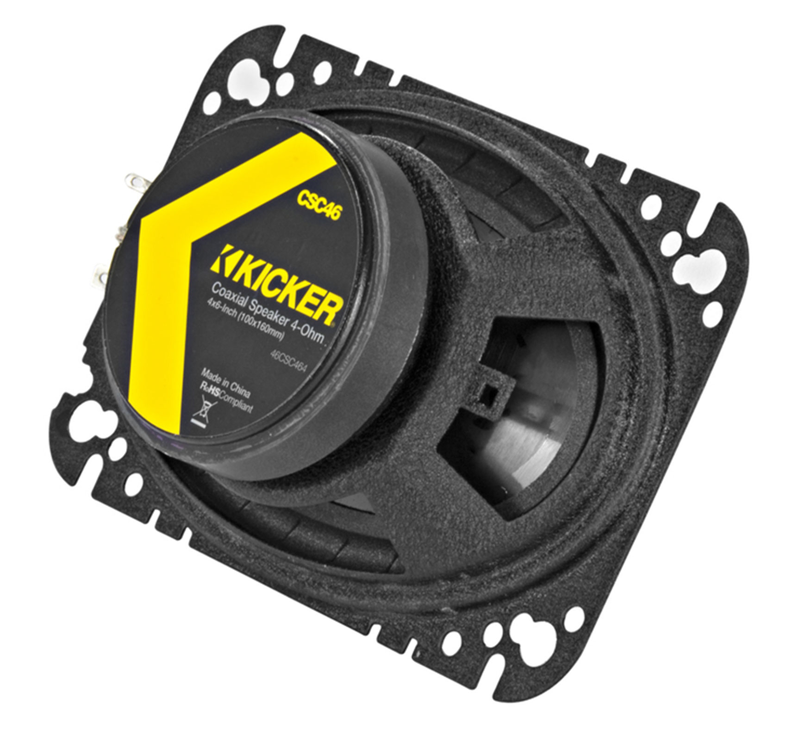 4 KICKER 46CSC464 4x6 300-Ваттные 4-Омные 2-полосные автомобильные аудиодинамики CSC464