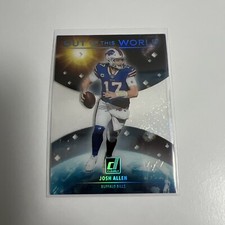 Josh Allen 1 of 1 Buffalo Bills 2021 Donruss Clearly Out of This World 1 OF 1