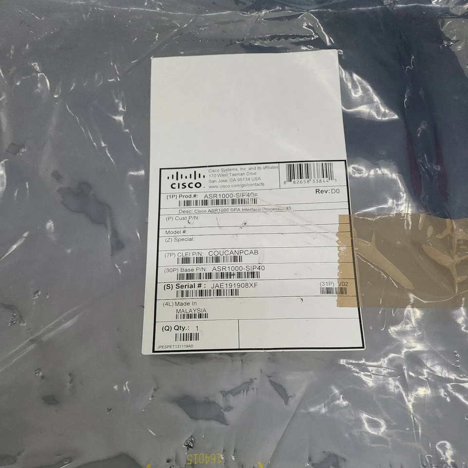Cisco ASR1000-SIP40 network interface - new Without original box - Image 4 of 4