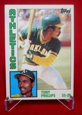 Tony Phillips 1984 Baseball Card TOPPS #309 EX-NM