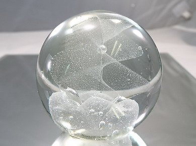 M Design Art Glass Mouth Blown Random Spiral Handmade  Paperwei...