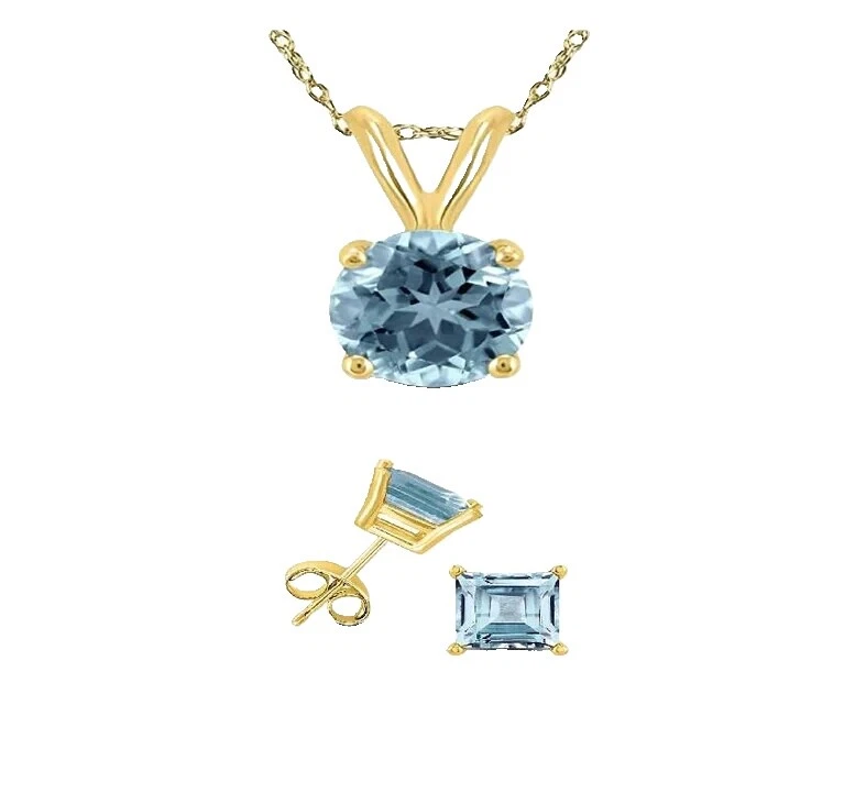 Aquamarine Fashion Jewelry Sets