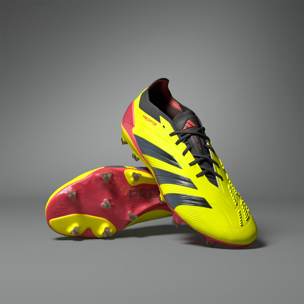 adidas Predator 24 Elite FG Solar Yellow Football Boots Size 8.5