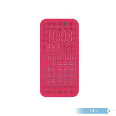 Original HTC Official One M9 / M9s Dot View Ice Premium Smart Cover Case - Pink
