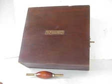 Antique Watchman / Gaurdsman Detex Watchclock CorpWood Box w 8" Graph / Dial