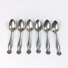 6 Towle Sterling SPOONS CANTERBURY 1904 TEASPOON 5 3/4" MONOGRAMS L "L"
