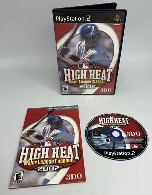 High Heat Major League Baseball 2002 (Sony PlayStation 2, 2001) Complete Tested
