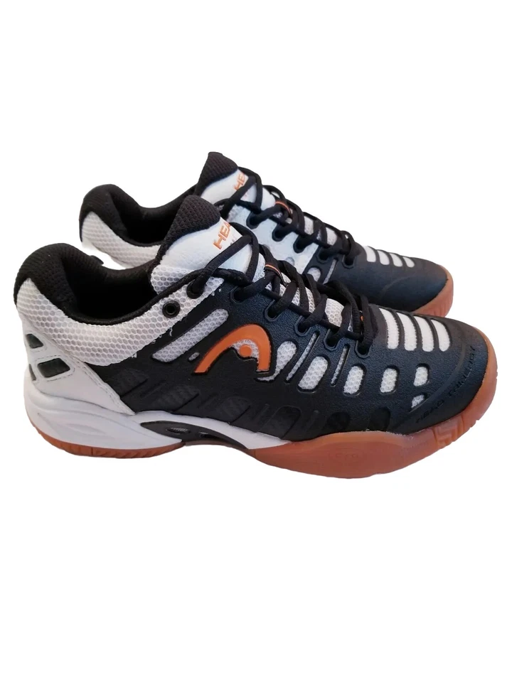 Head Speed Pro II Men's Shoes Size 7 Lite Indoor Squash Black/White/Orange - Image 4 of 4