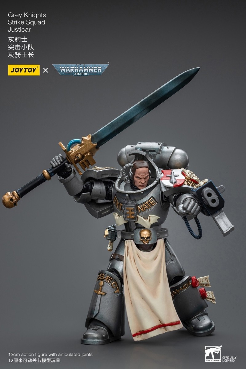 1/18 JOYTOY X Warhammer 40k Grey Knights Strike Squad Justicar 5