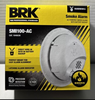 12-pack BRK Hard-Wired w/Battery Back-up Ionization Smoke Detector