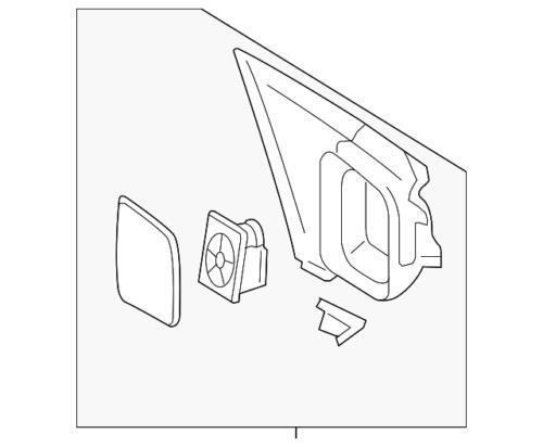 Espejo retrovisor exterior lado conductor para Ford Sable/Taurus 2008-2009 (N/P 8G1Z-17683-D)