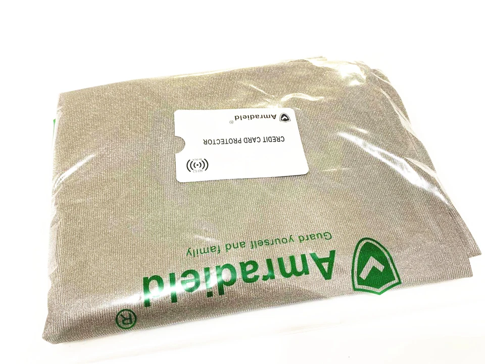 Protector de tela plateada RFID/EMI/EMF/Radio/Microondas-Tejido elástico para ropa Foto 3 de 4