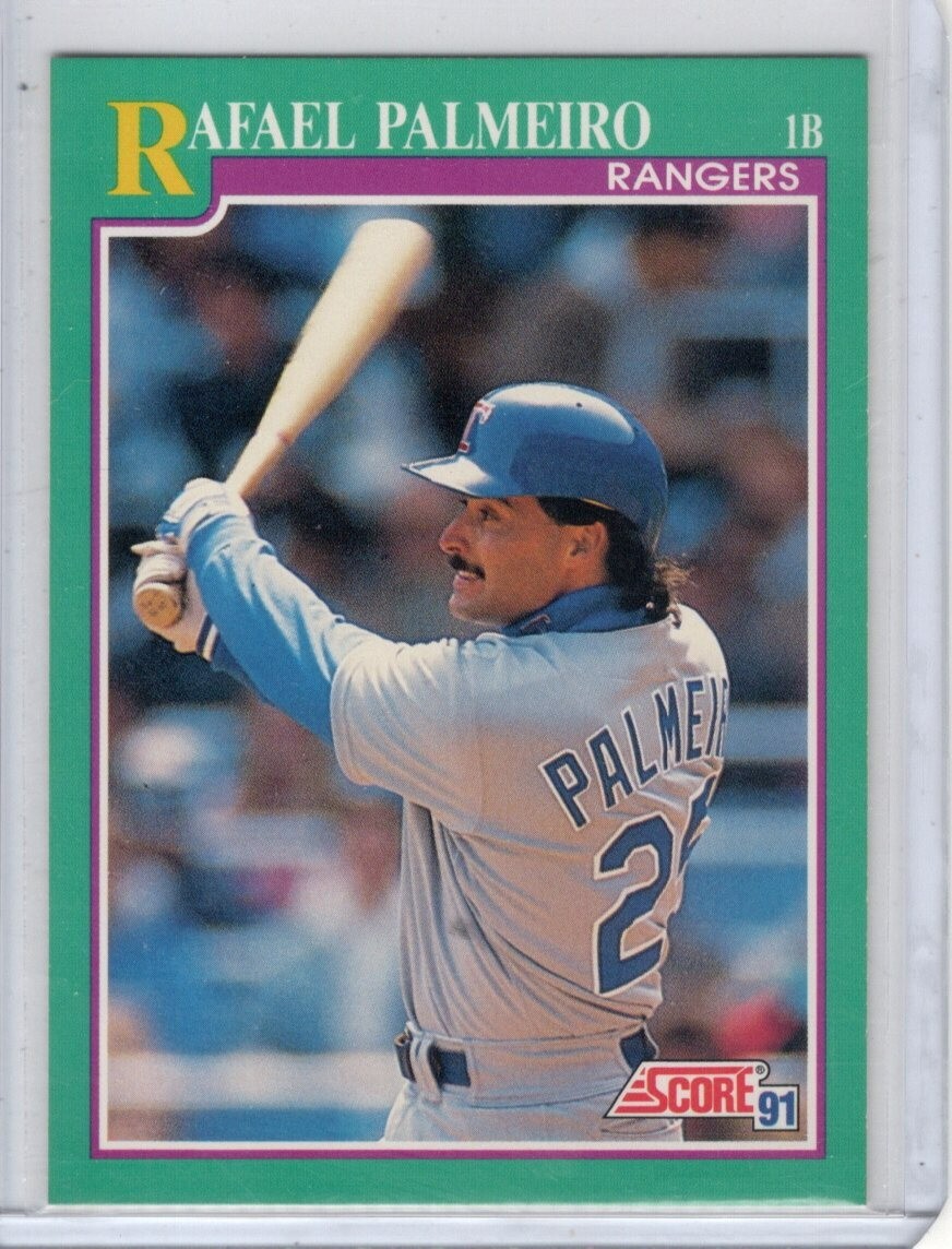 1991 Score Rafael Palmeiro #216 Texas Rangers | eBay