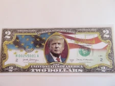 DONALD TRUMP, UNITED STATES OF AMERICA, TWO DOLLAR BILL 2024 MAGA MAGNET