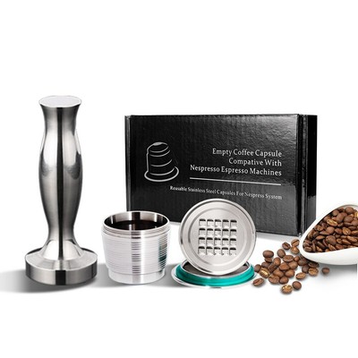 Cafetera Nespresso De acero inoxidable, cápsula recargable, reutilizable,  gotero | eBay