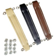 Vintage Style Leather Guitar AMP Handle with Screw For Guitar Amplifiers Speaker