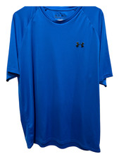 Under Armour Blue Crew Loose Coupe Lache Suelto Heatgear Size XL