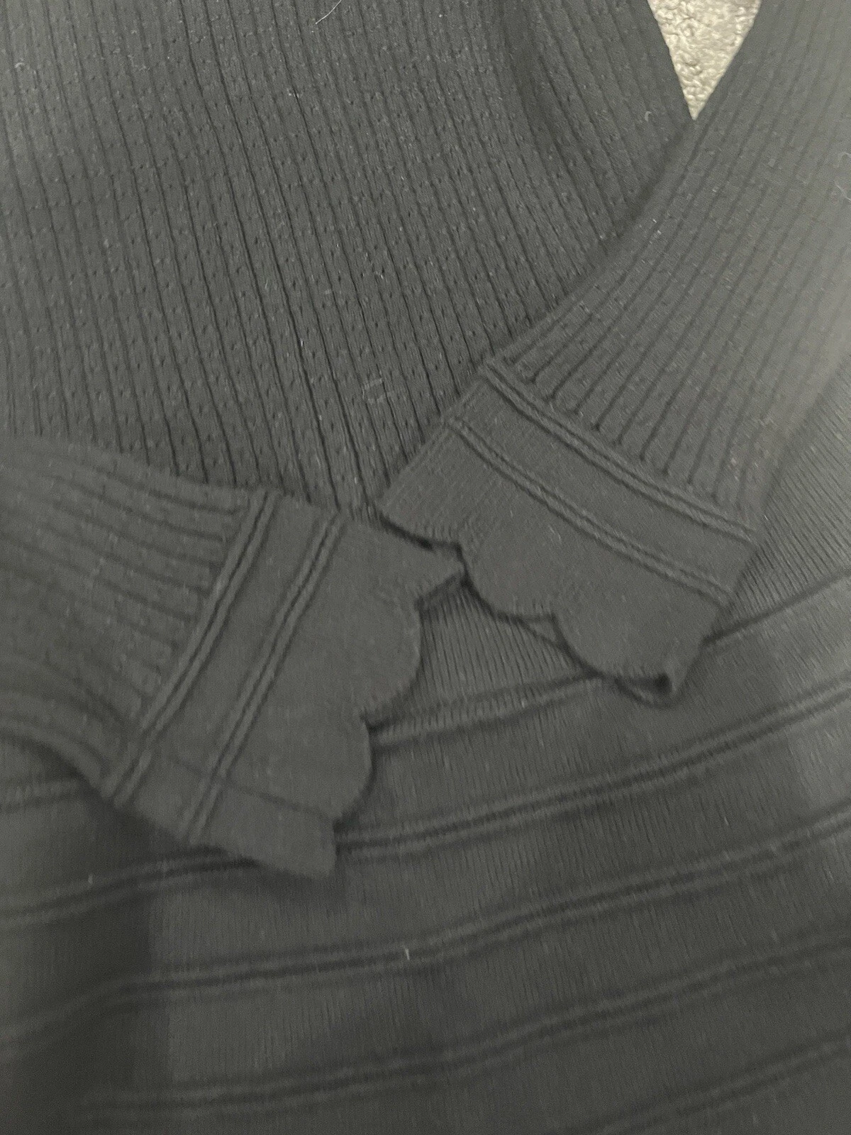 Abito Kate Spade New York Lucy’s nero con orlo smerlato taglia XS