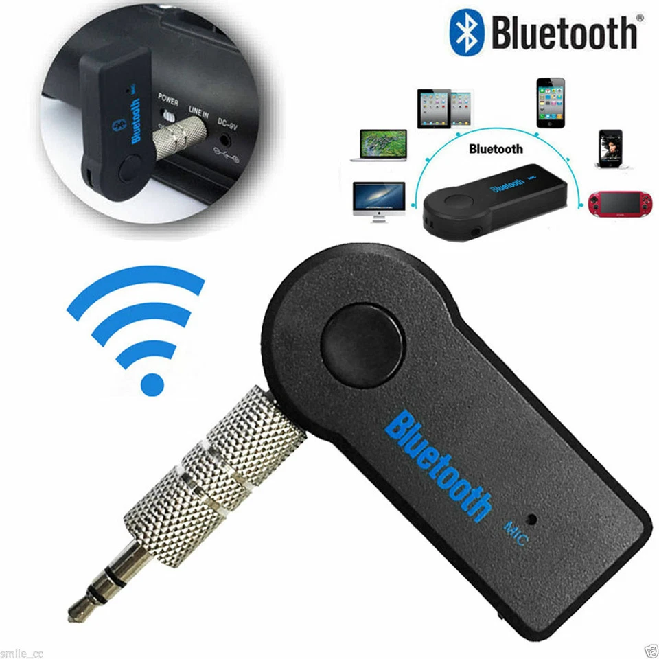Wireless Bluetooth Receiver 3.5mm AUX Audio Stereo Music Home Car Adapter TO - Image 3 of 4
