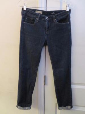 WOMENS ADRIANO GOLDSCHMIED ''THE STEVIE ROLL-UP/SLIM STRAIGHT ROLL-UP'' JEANS-27R
