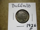 Buffalo Nickel,  Original Date, 1926-P. #63