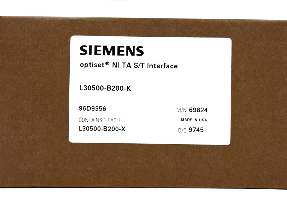 Siemens Optiset NI TA S/T Interface TAPI L30500-B200-X 96D9356 69824 - Image 4 of 4