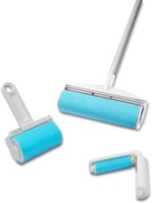 Lint Roller Set - Reusable Washable Lint Roller Cleaner for Clothes Sofa Fu...