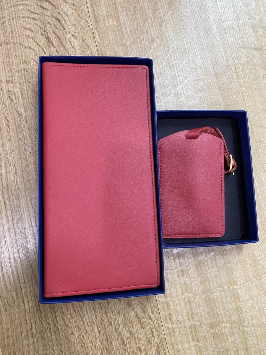 Organisateur De Voyage Royce New York En Cuir Beige - Neuf Avec étiquettes