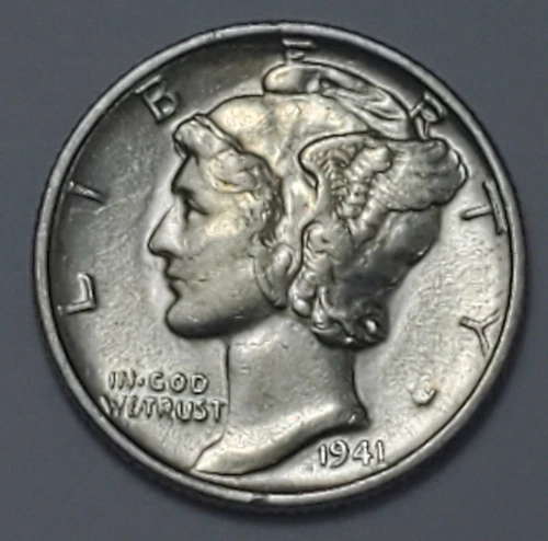 Business Uncirculated++ 1941 P Nicer Low Mintage Mercury Dime