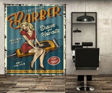 3D Fashion Girl A4207 Barber Shop Photo Curtain Window Blockout Fabric Amy 2023