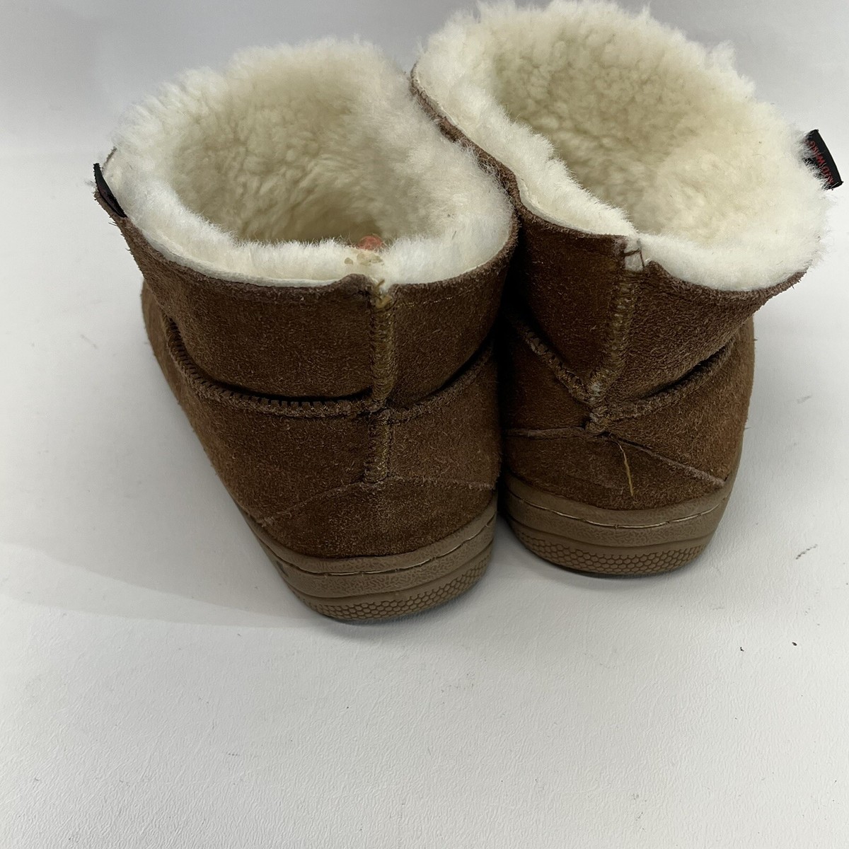 Vintage Red Wing Shoes Mens 10W Sheepskin Lined Suede Romeo Slippers Chestnut Acorn Men main image 3